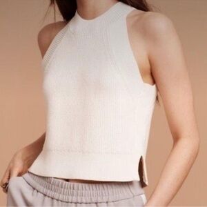 Aritzia Wilfred Halter Sweater Knit Tank